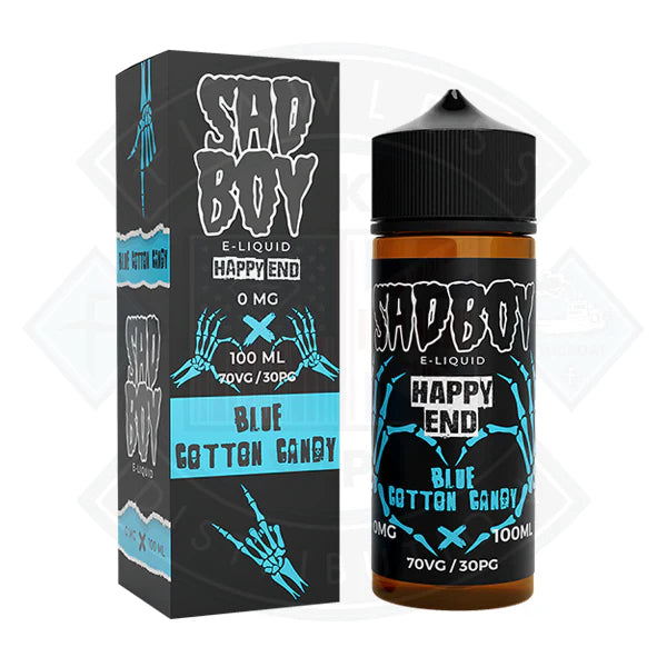 Buy Sadboy Happy End- Blue (Blue Cotton Candy) 100ml 0mg shortfill e-liquid