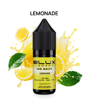 Buy Elux Legend 10ml Nic Salt - Pack of 10 Lemonade