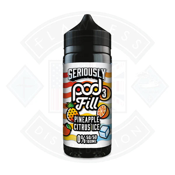 Buy Doozy Vape Seriously Pod Fill 3 50/50 0mg 100ml Shortfill