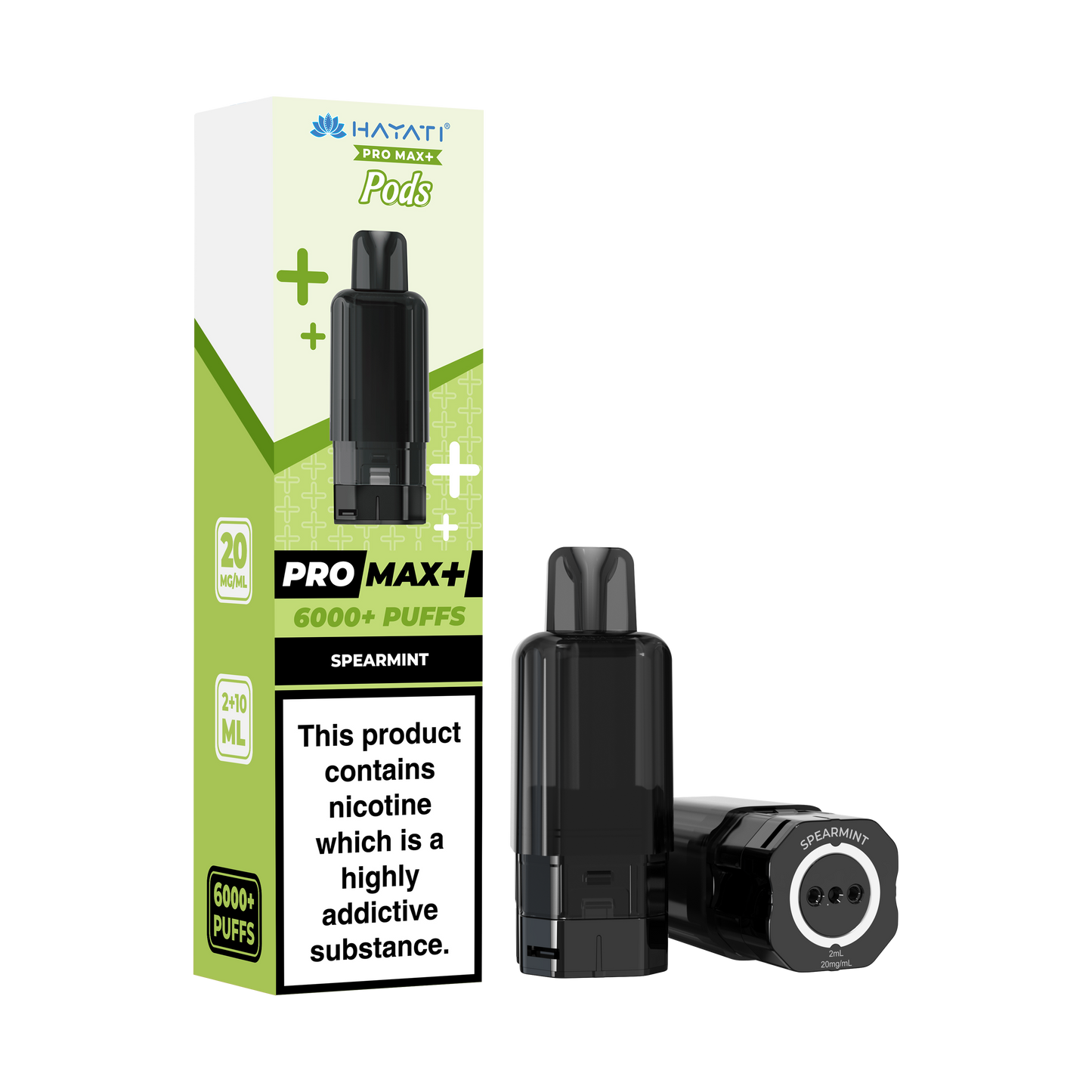 Buy Hayati Pro Max Plus 6000 Prefilled Pods Box of 5 Spearmint 20mg