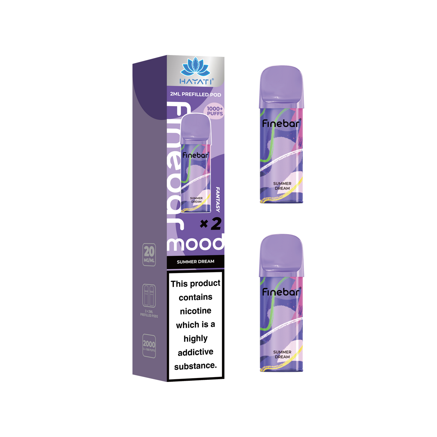 Buy Hayati Finebar Mood Refill Pods Box of 10 Summer Dream