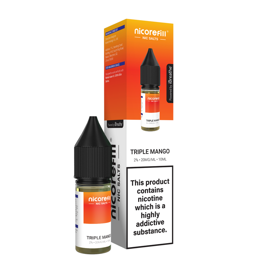 Nicorefill Nic Salt 10ml E-Liquid Box of 10