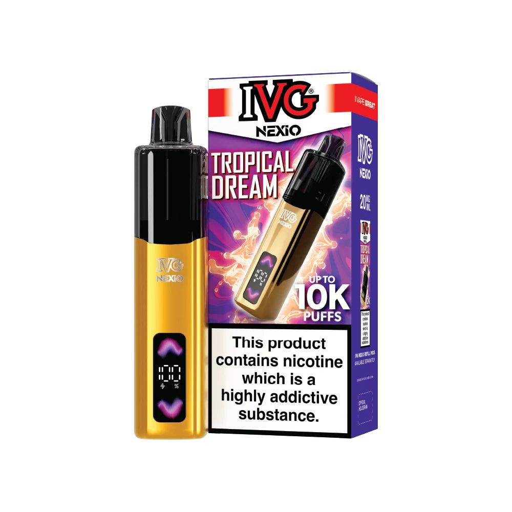 Buy IVG Nexio 10k Pod Vape Kit Box of 5 Tropical Dream