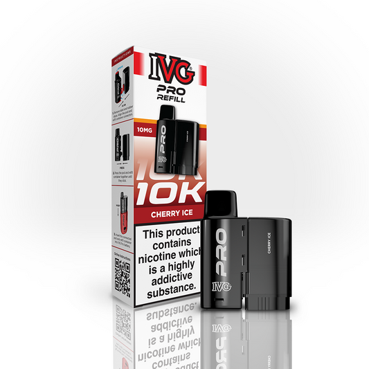 Buy 10MG IVG Pro 12 Prefilled Vape Pods Pack of 5 Cherry Ice