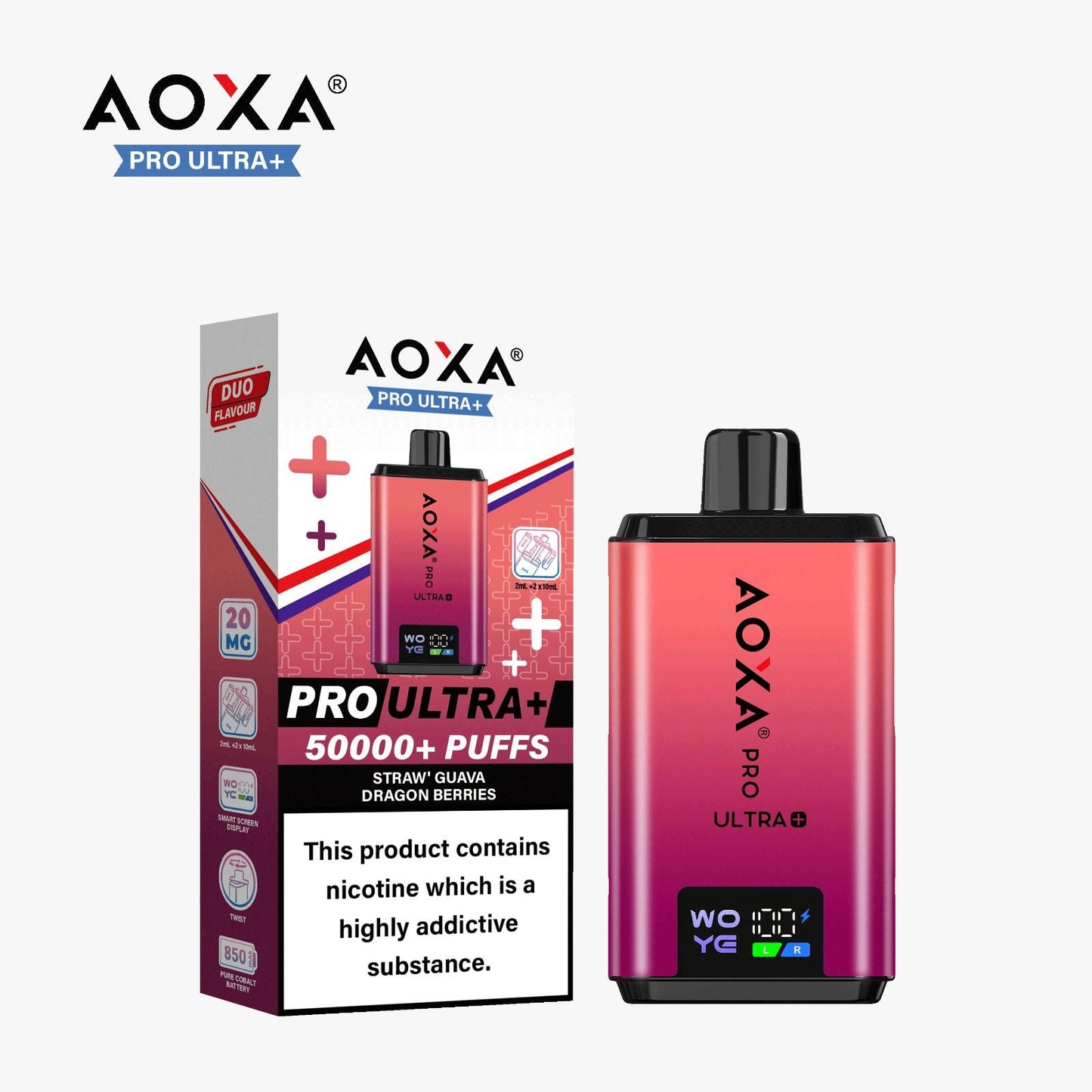 Aoxa Pro Ultra Plus 50k Vape Kit Box of 5