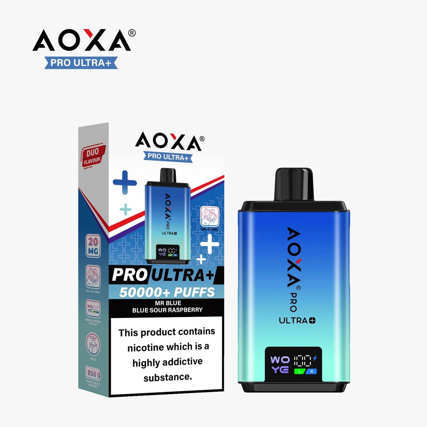 Aoxa Pro Ultra Plus 50k Vape Kit Box of 5