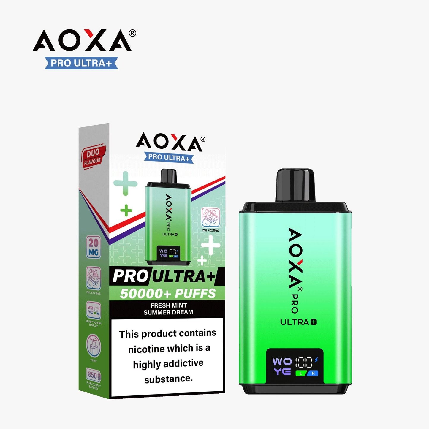 Aoxa Pro Ultra Plus 50k Vape Kit Box of 5