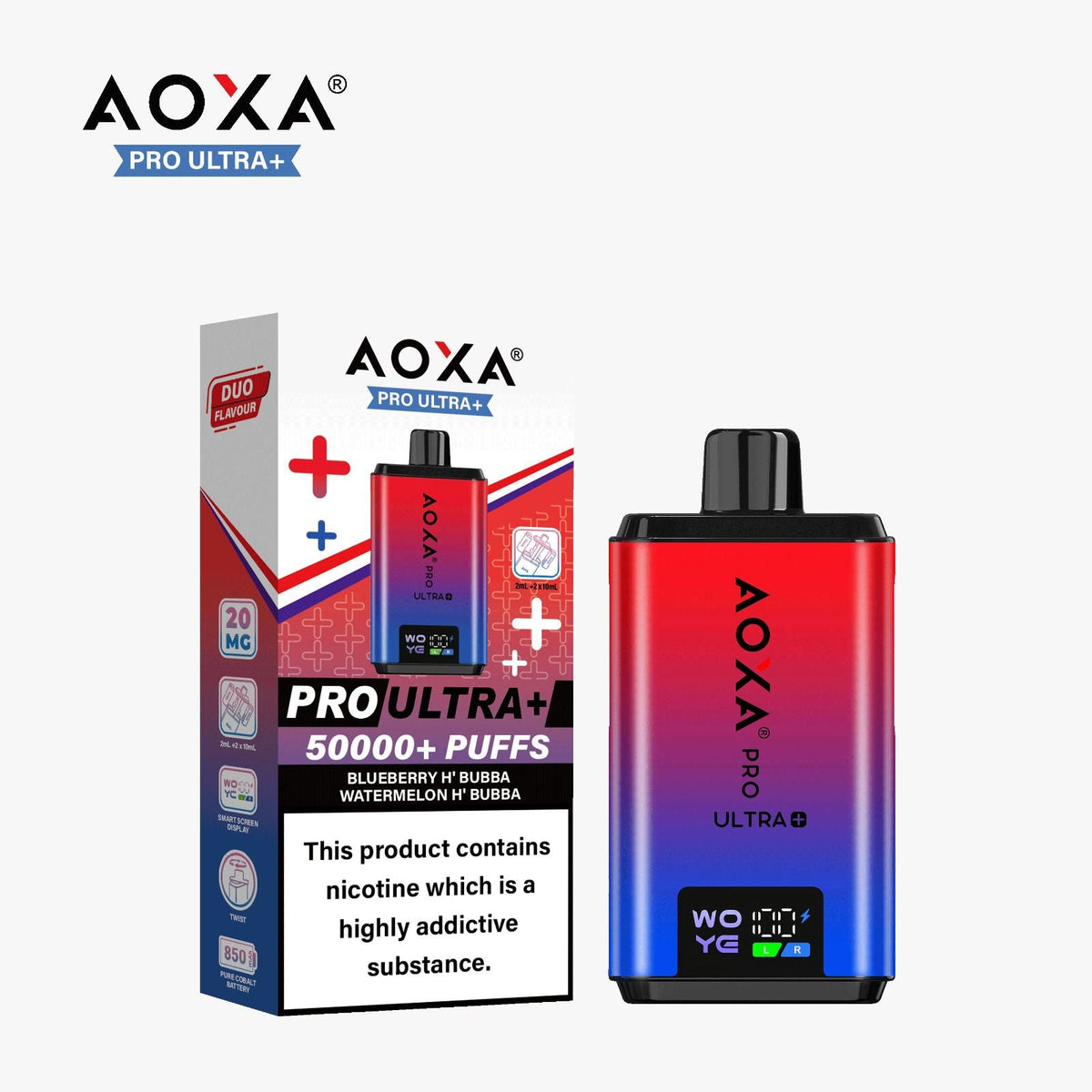 Aoxa Pro Ultra Plus 50k Vape Kit Box of 5