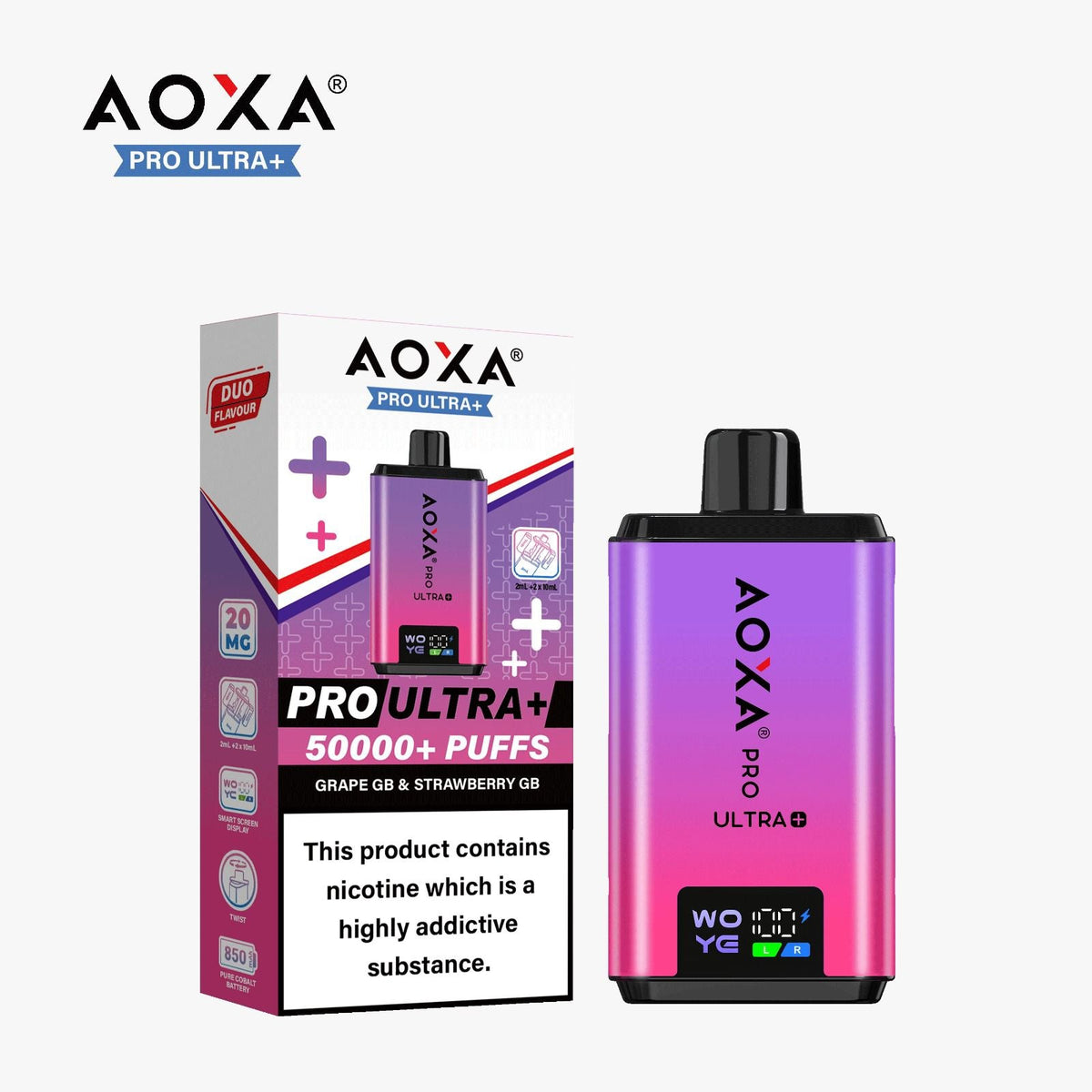 Aoxa Pro Ultra Plus 50k Vape Kit Box of 5