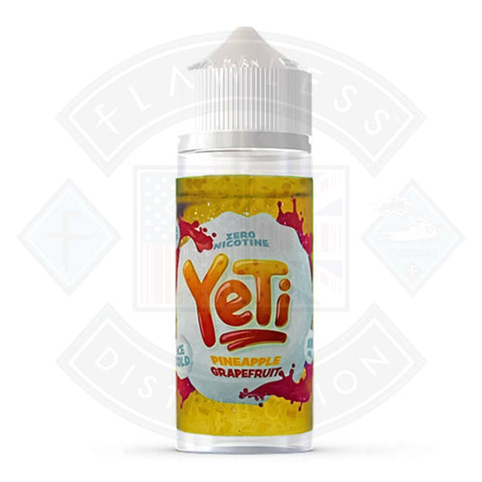 Buy Yeti Ice Cold Pineapple Grapefruit 0mg 100ml Shortfill E-Liquid