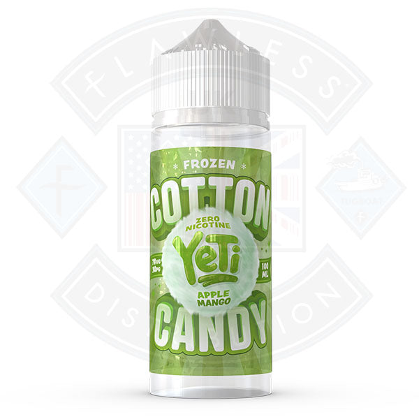 Buy Yeti Cotton Candy Frozen Apple Mango 0mg 100ml Shortfill