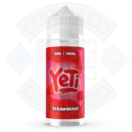 Buy Yeti Defrosted - Strawberry No Ice 100ml 0mg Shortfill E-Liquid