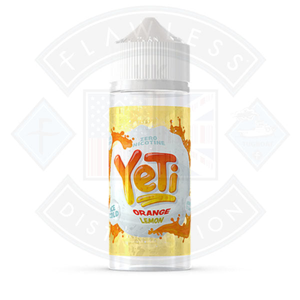 Buy Yeti Ice Cold Orange Lemon 0mg 100ml Shortfill E-Liquid
