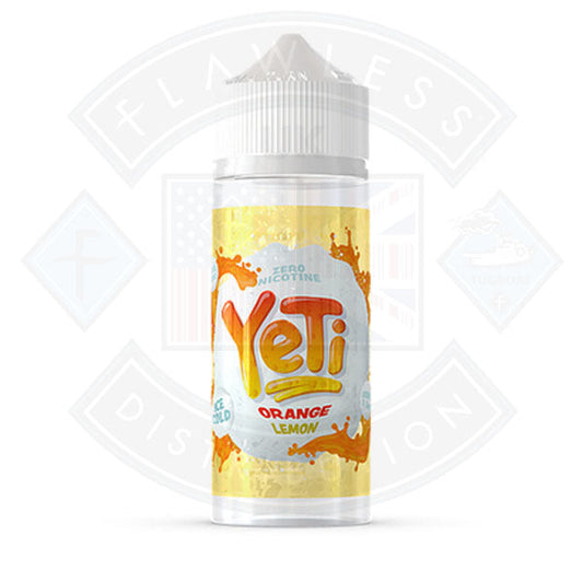 Buy Yeti Ice Cold Orange Lemon 0mg 100ml Shortfill E-Liquid
