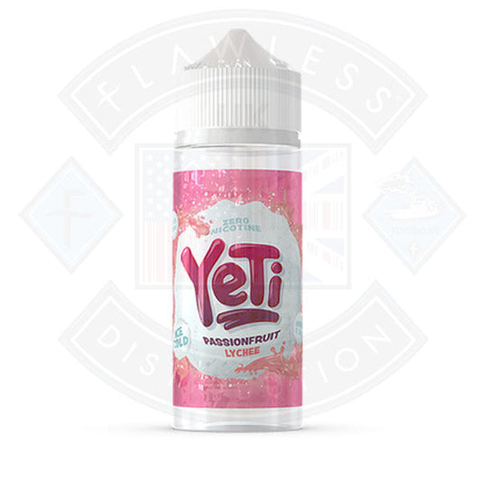 Buy Yeti Ice Cold Passionfruit Lychee 0mg 100ml Shortfill E-Liquid