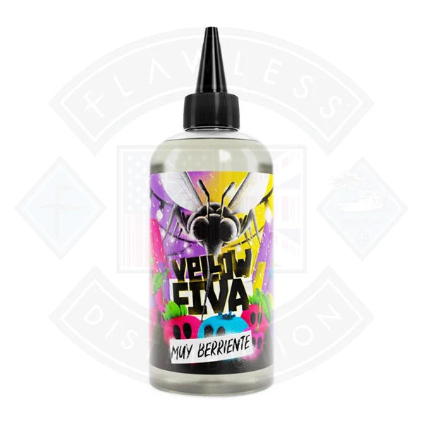 Buy Yellow Fiva Muy Berriente 0mg 200ml Shortfill E-Liquid