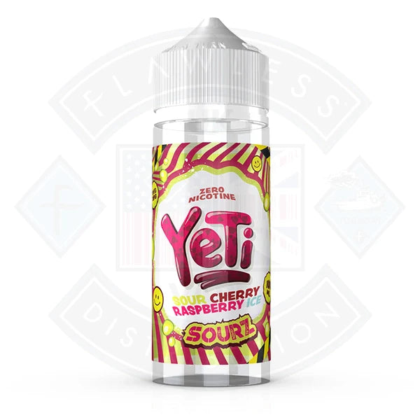 Buy Yeti Sourz Cherry Raspberry Ice 0mg 100ml Shortfill E-Liquid