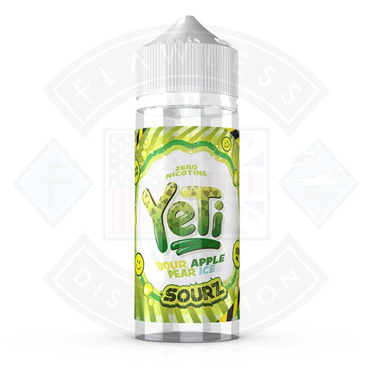 Buy Yeti Sourz Apple Pear Ice 0mg 100ml Shortfill E-Liquid