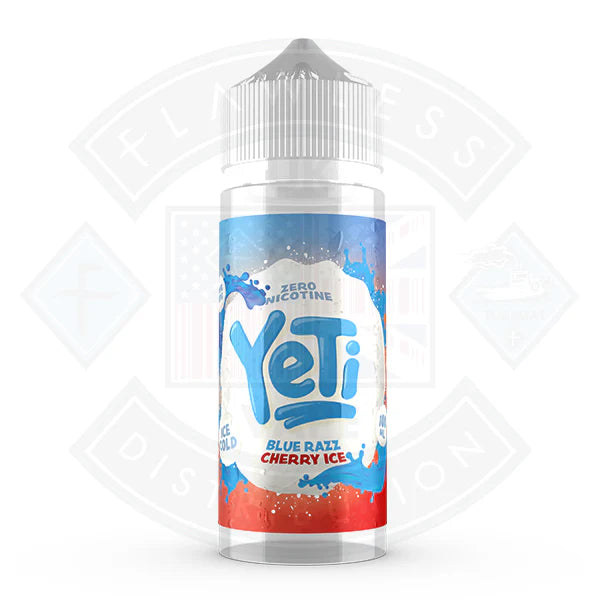 Buy Yeti Ice Cold Blue Razz Cherry 0mg 100ml Shortfill E-Liquid