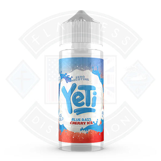 Buy Yeti Ice Cold Blue Razz Cherry 0mg 100ml Shortfill E-Liquid