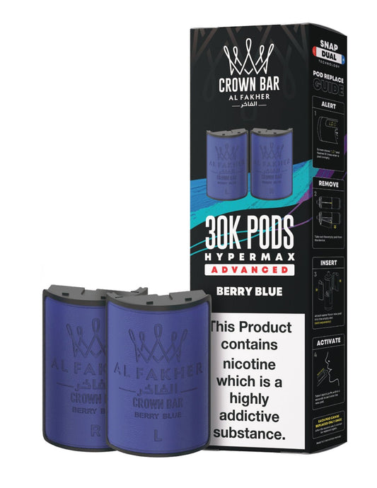 Buy Al Fakher 30k Hypermax Refill Replacement Pods Berry Blue