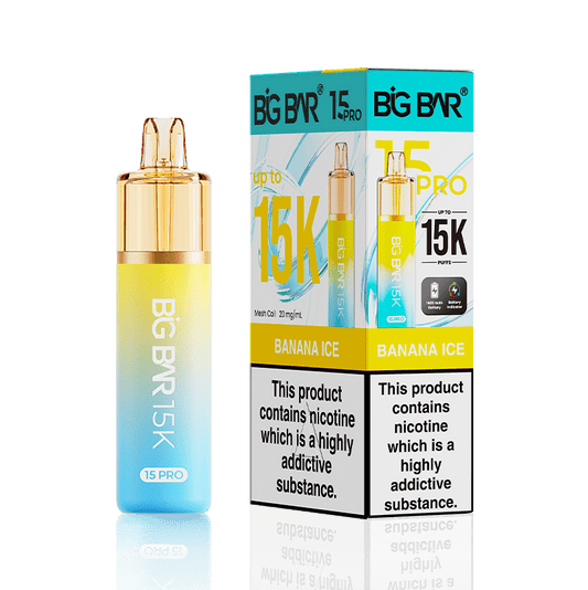Buy Big Bar Pro 15k Vape Kit Box of 5 Banana Ice