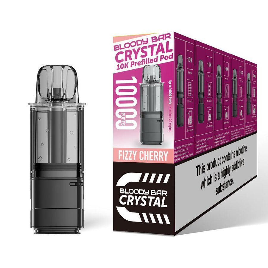 Buy Bloody Bar Crystal 10000 Replacement Pods - Pack of 5 Fizzy Cherry