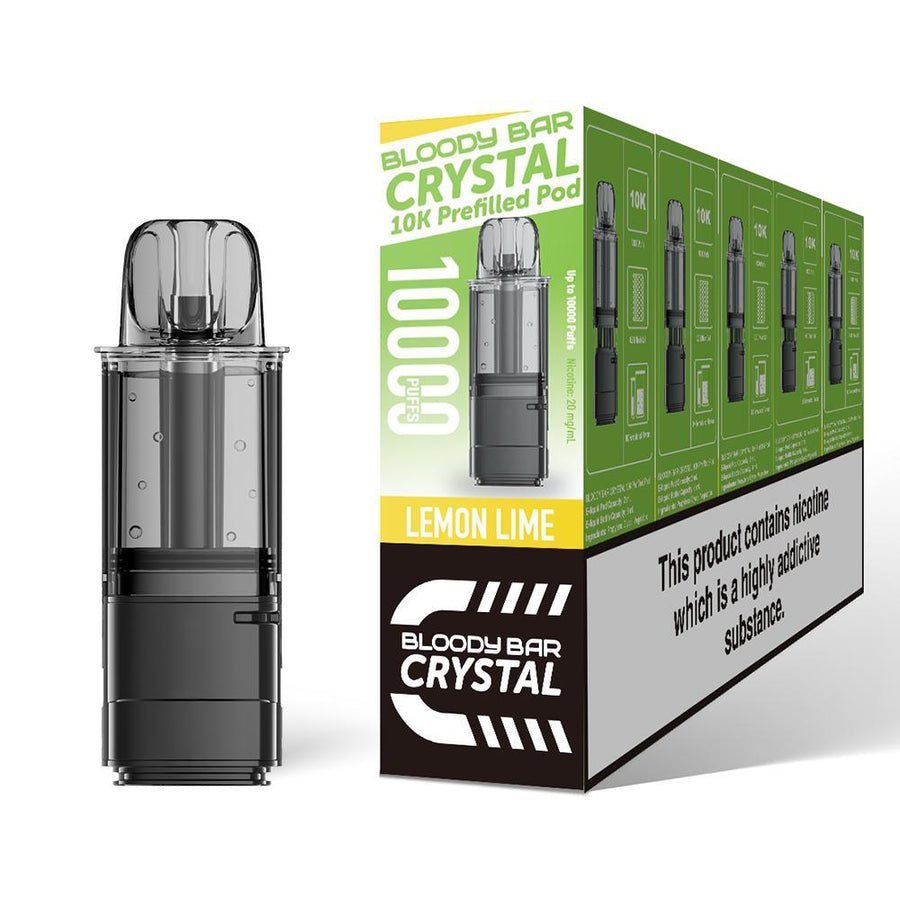 Buy Bloody Bar Crystal 10000 Replacement Pods - Pack of 5 Lemon Lime