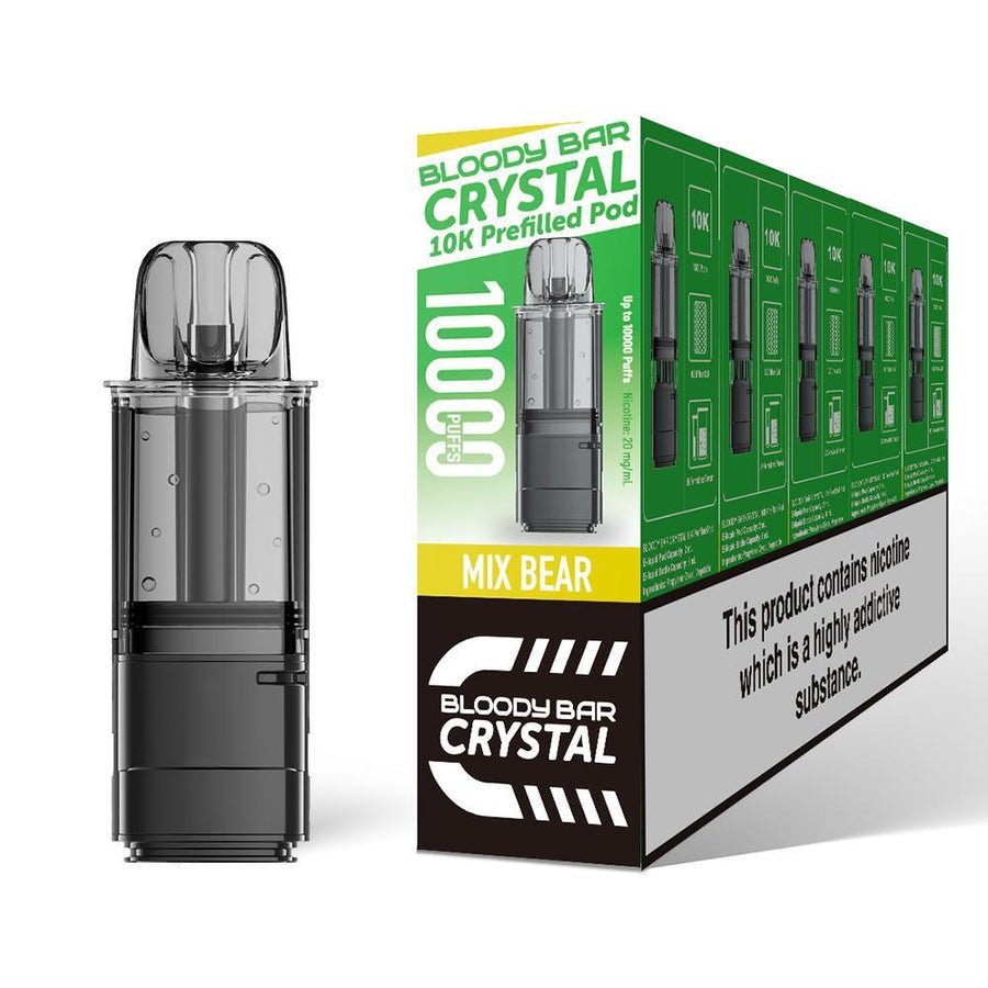 Buy Bloody Bar Crystal 10000 Replacement Pods - Pack of 5 Mix Bear