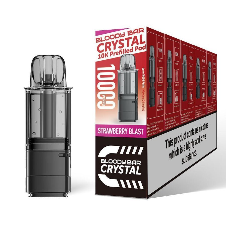 Buy Bloody Bar Crystal 10000 Replacement Pods - Pack of 5 Strawberry Blast