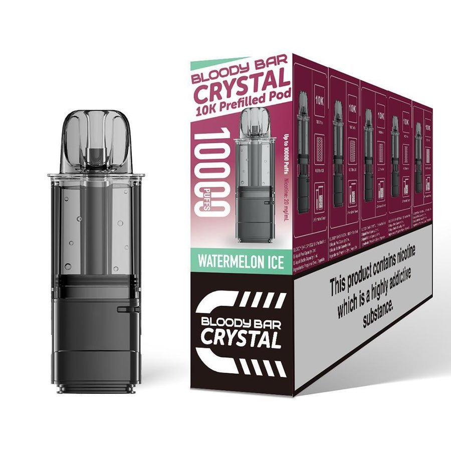 Buy Bloody Bar Crystal 10000 Replacement Pods - Pack of 5 Watermelon Ice