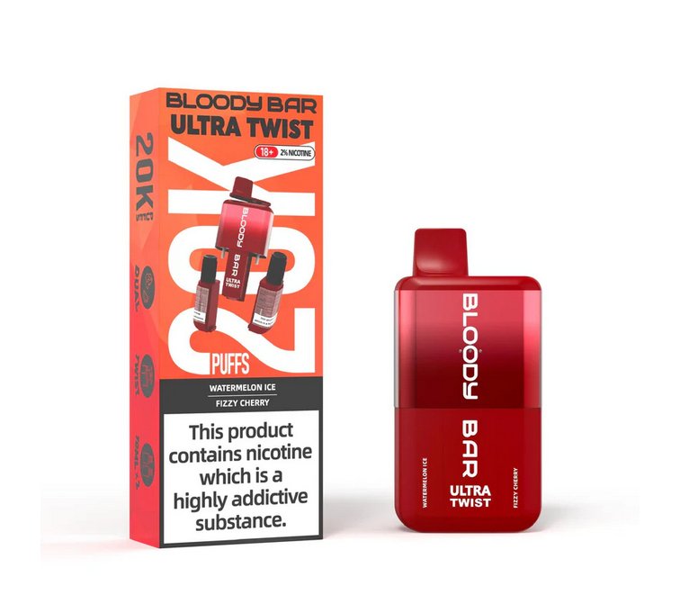 Buy Bloody Bar Ultra Twist 20000 Puffs Disposable Vape - Box of 5