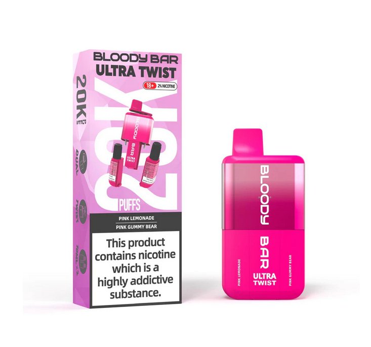 Buy Bloody Bar Ultra Twist 20000 Puffs Disposable Vape - Box of 5