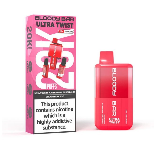 Buy Bloody Bar Ultra Twist 20000 Puffs Disposable Vape - Box of 5