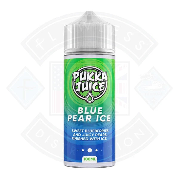 Buy Pukka Juice Blue Pear Ice 0mg 100ml Shortfill