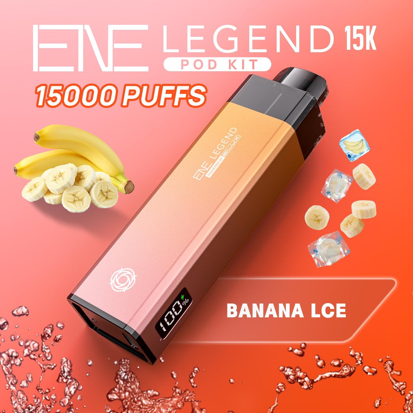 Buy Elux ENE Legend 15k Vape Pod Kit Box of 5 Banana Ice