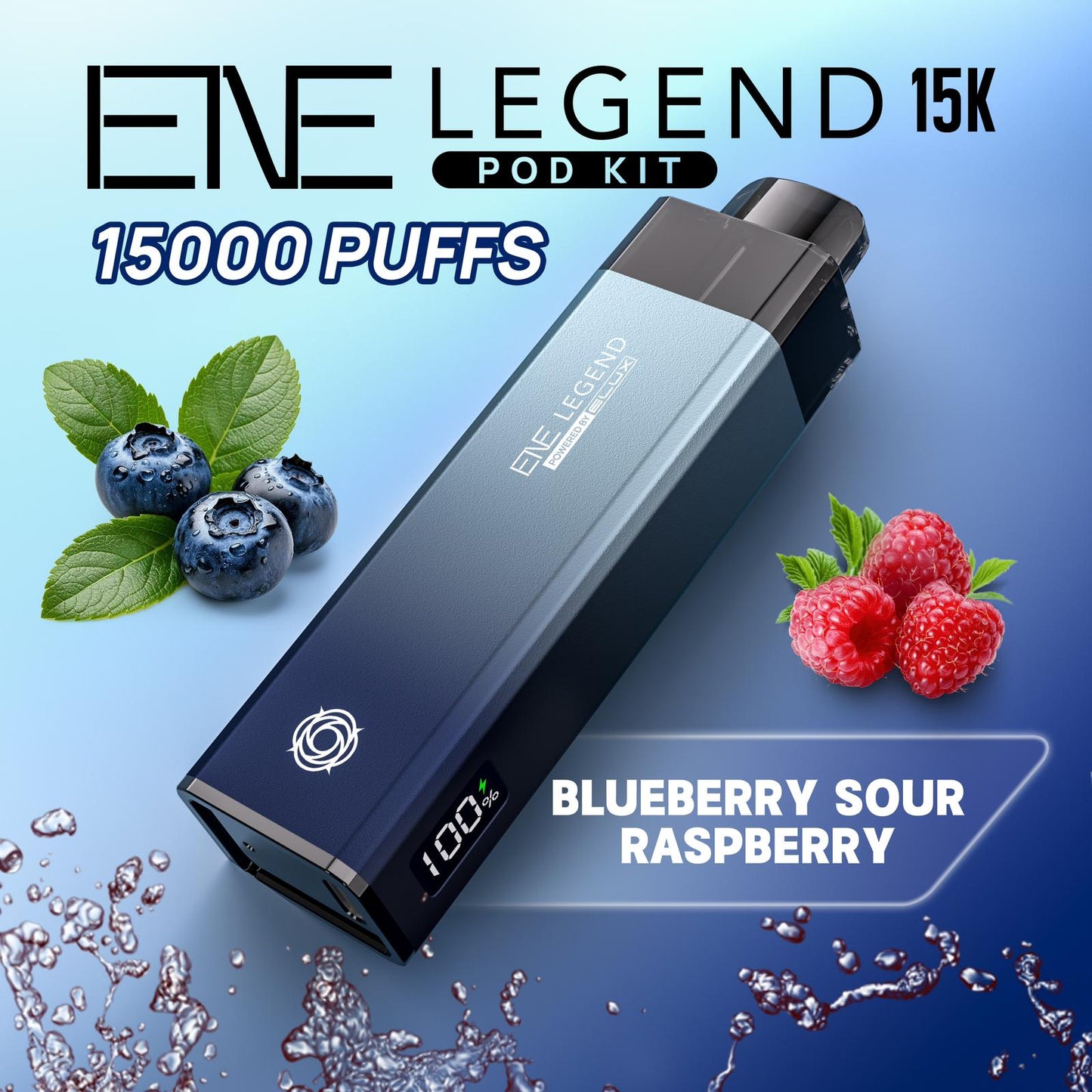 Buy Elux ENE Legend 15k Vape Pod Kit Box of 5 Blueberry Sour Raspberry