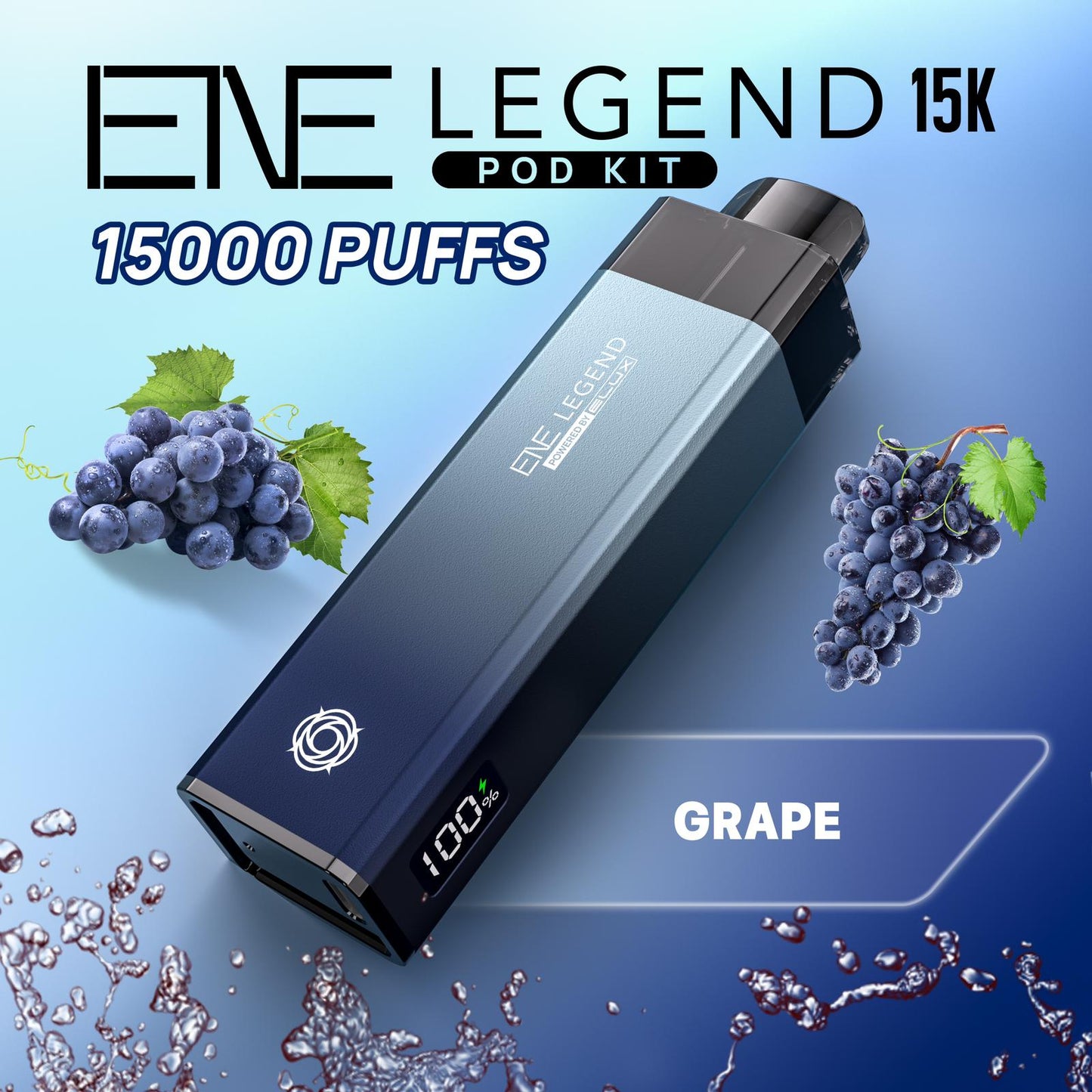 Buy Elux ENE Legend 15k Vape Pod Kit Box of 5 Grape