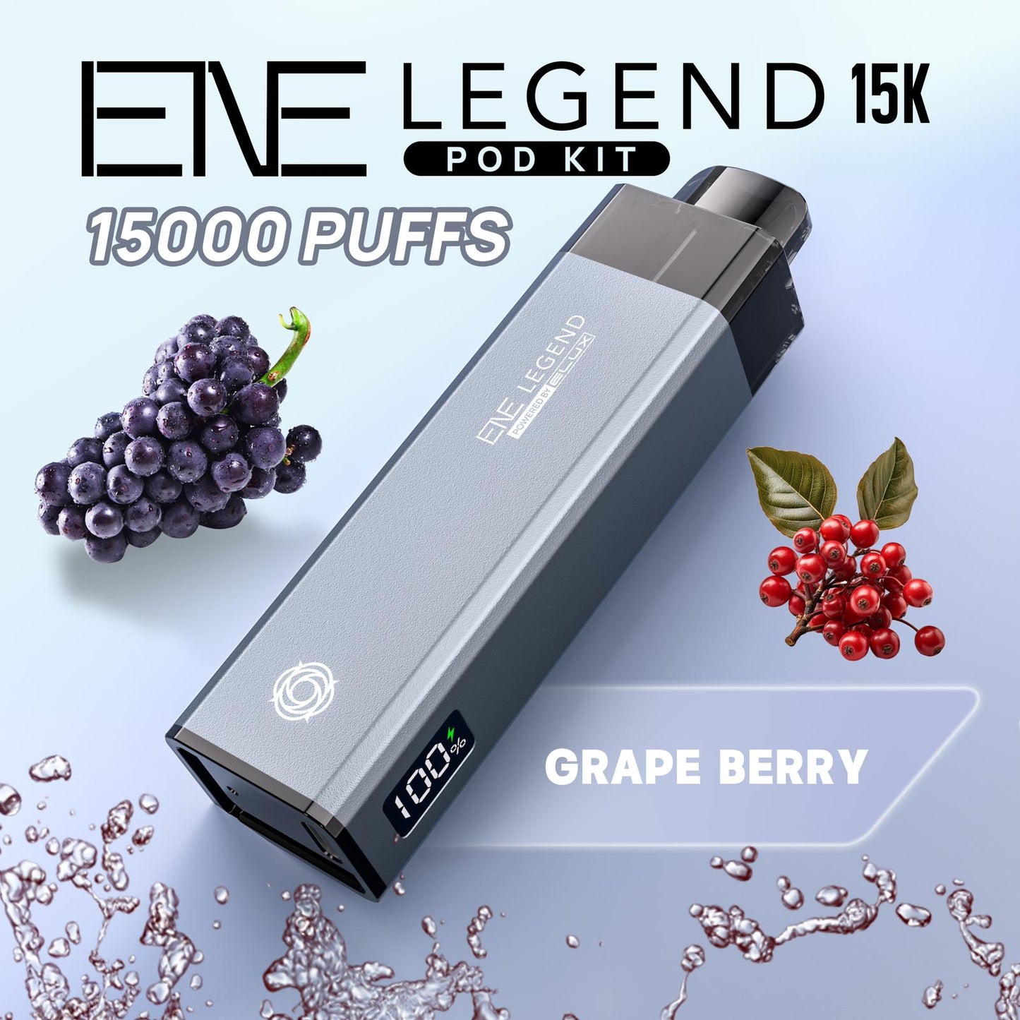Buy Elux ENE Legend 15k Vape Pod Kit Box of 5 Grape Berry