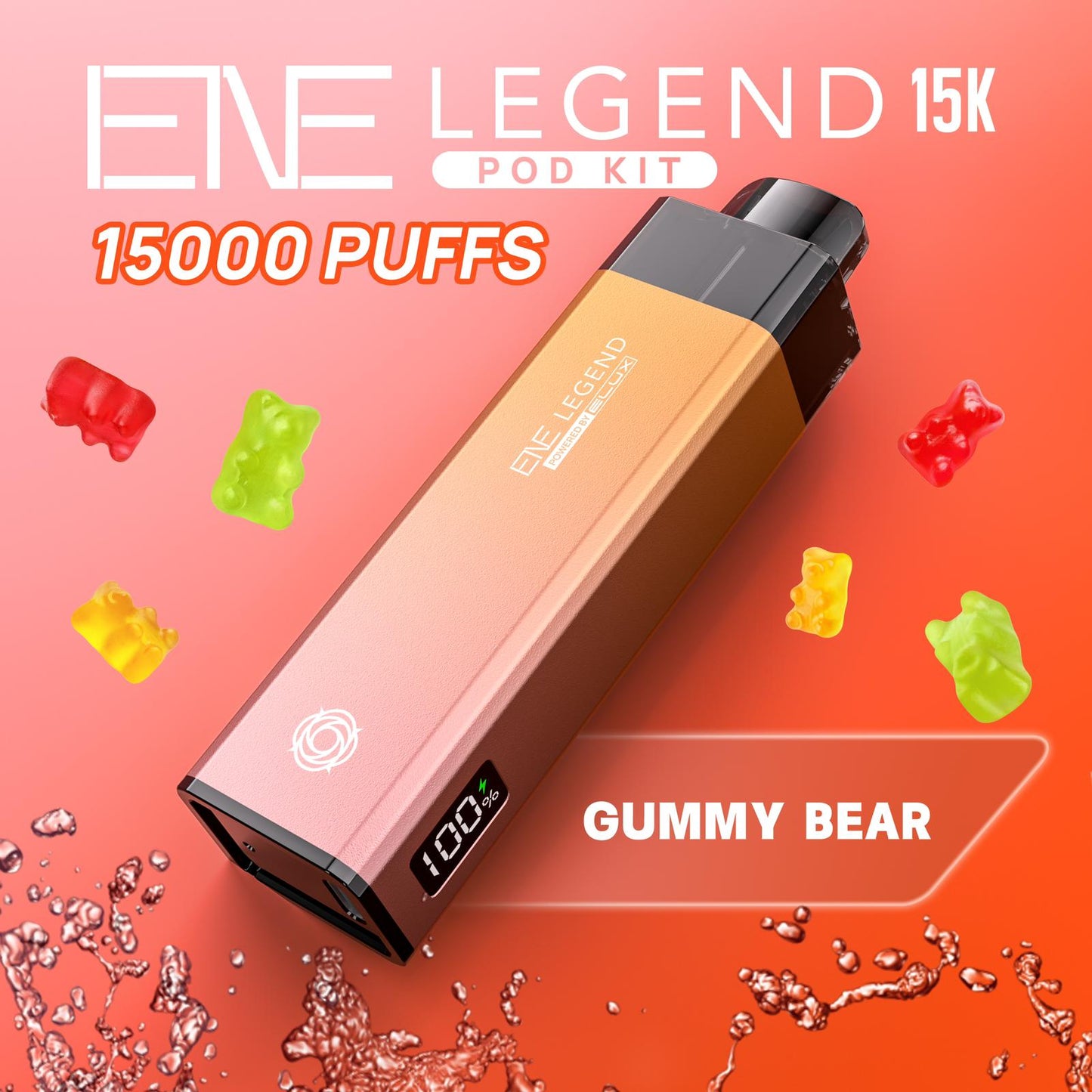 Buy Elux ENE Legend 15k Vape Pod Kit Box of 5 Gummy Bear
