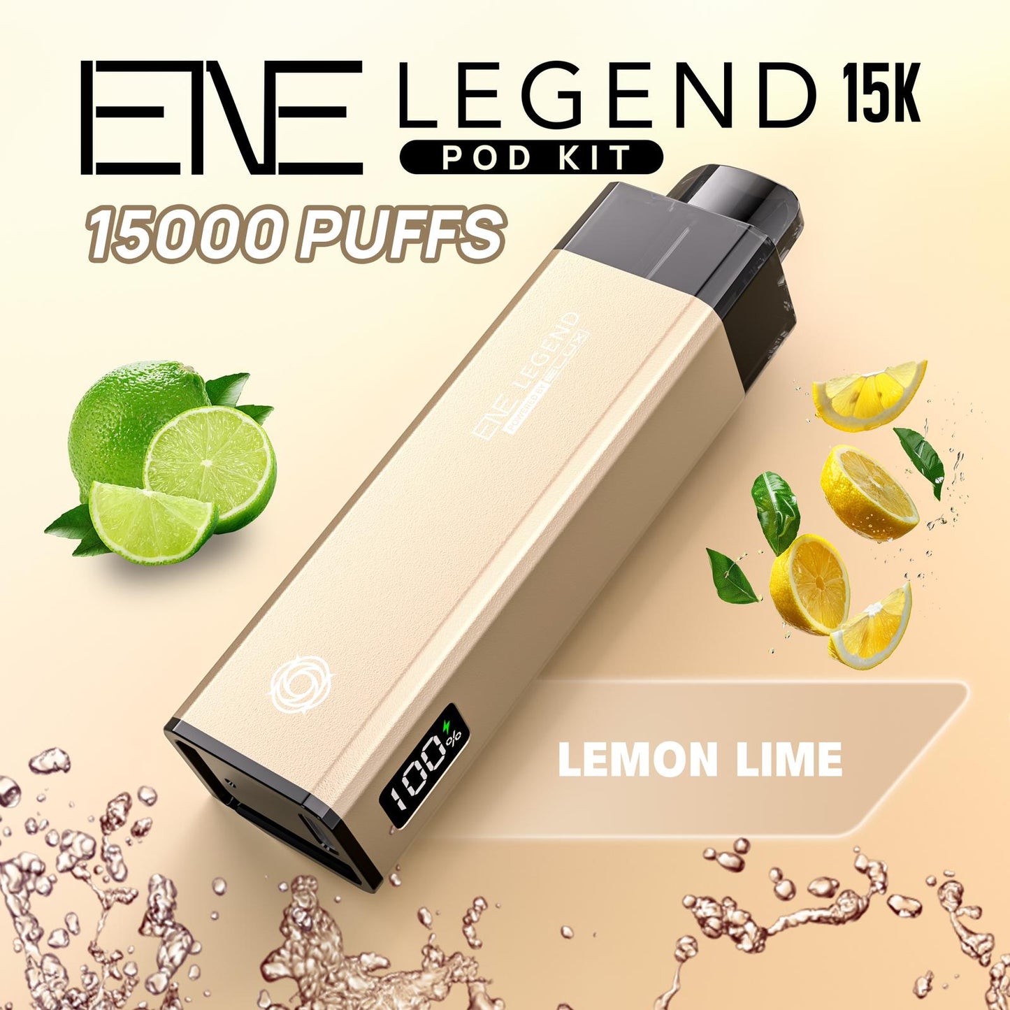Buy Elux ENE Legend 15k Vape Pod Kit Box of 5 Lemon Lime