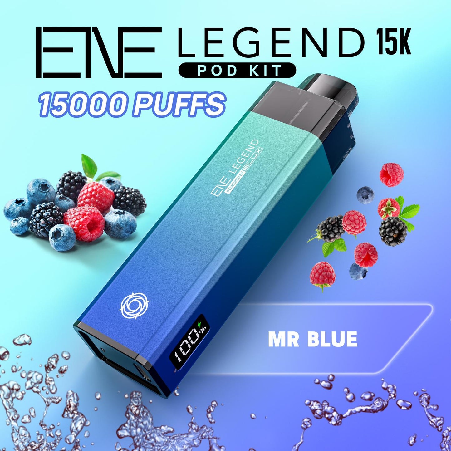Buy Elux ENE Legend 15k Vape Pod Kit Box of 5 Mr Blue