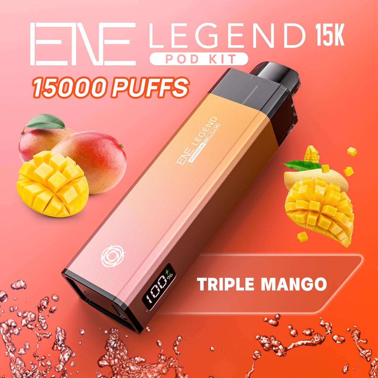 Buy Elux ENE Legend 15k Vape Pod Kit Box of 5 Triple Mango