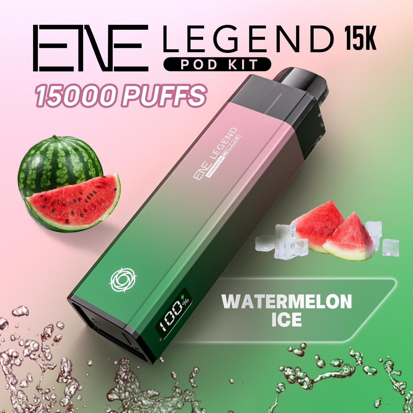 Buy Elux ENE Legend 15k Vape Pod Kit Box of 5 Watermelon Ice