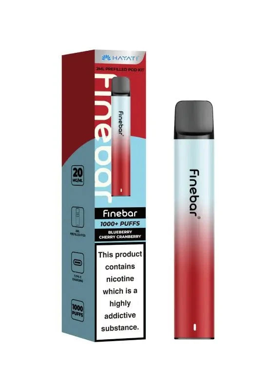 bulk wholesale Hayati Finebar 1000 Prefilled Pod Kit - Blueberry Cherry Cranberry