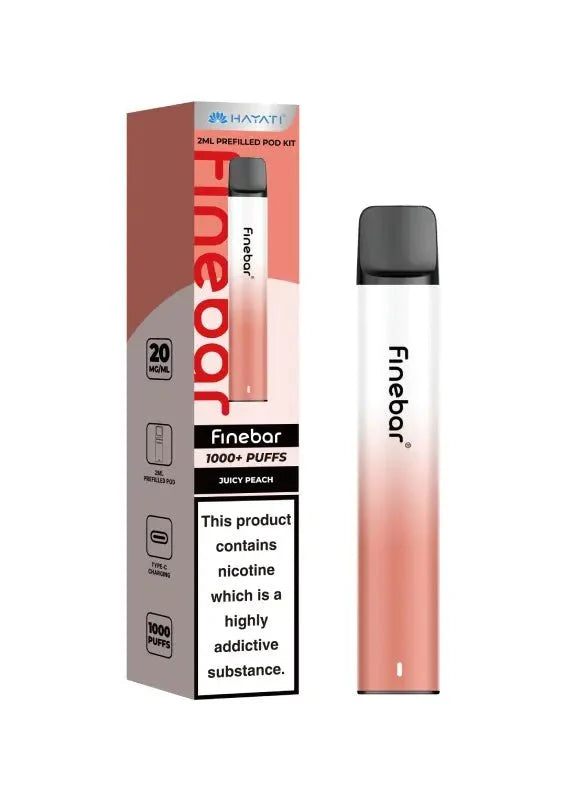 bulk wholesale Hayati Finebar 1000 Prefilled Pod Kit - Juicy Peach