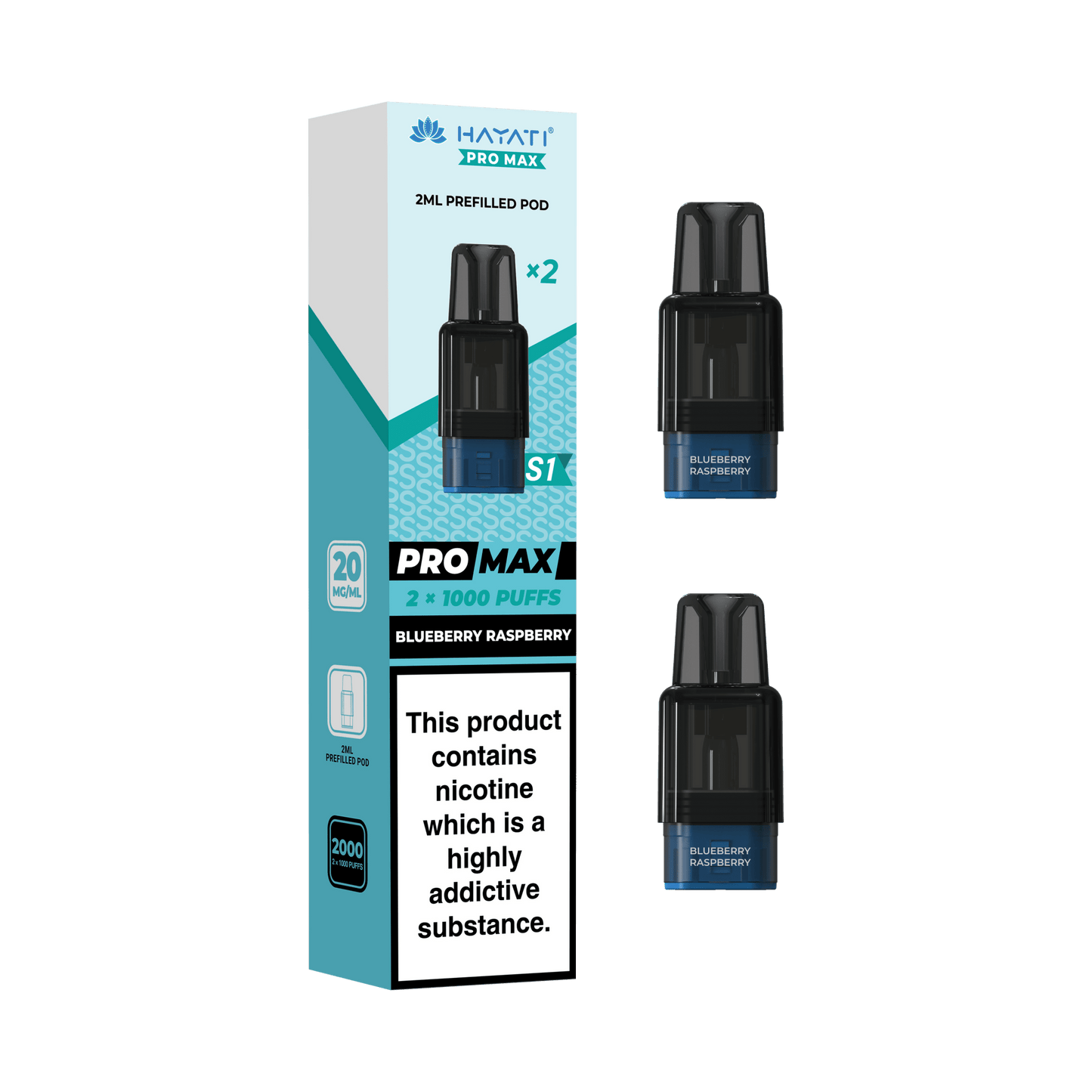bulk wholesale Hayati Pro Max S1 Prefilled Pods Box of 10 - Blueberry Raspberry