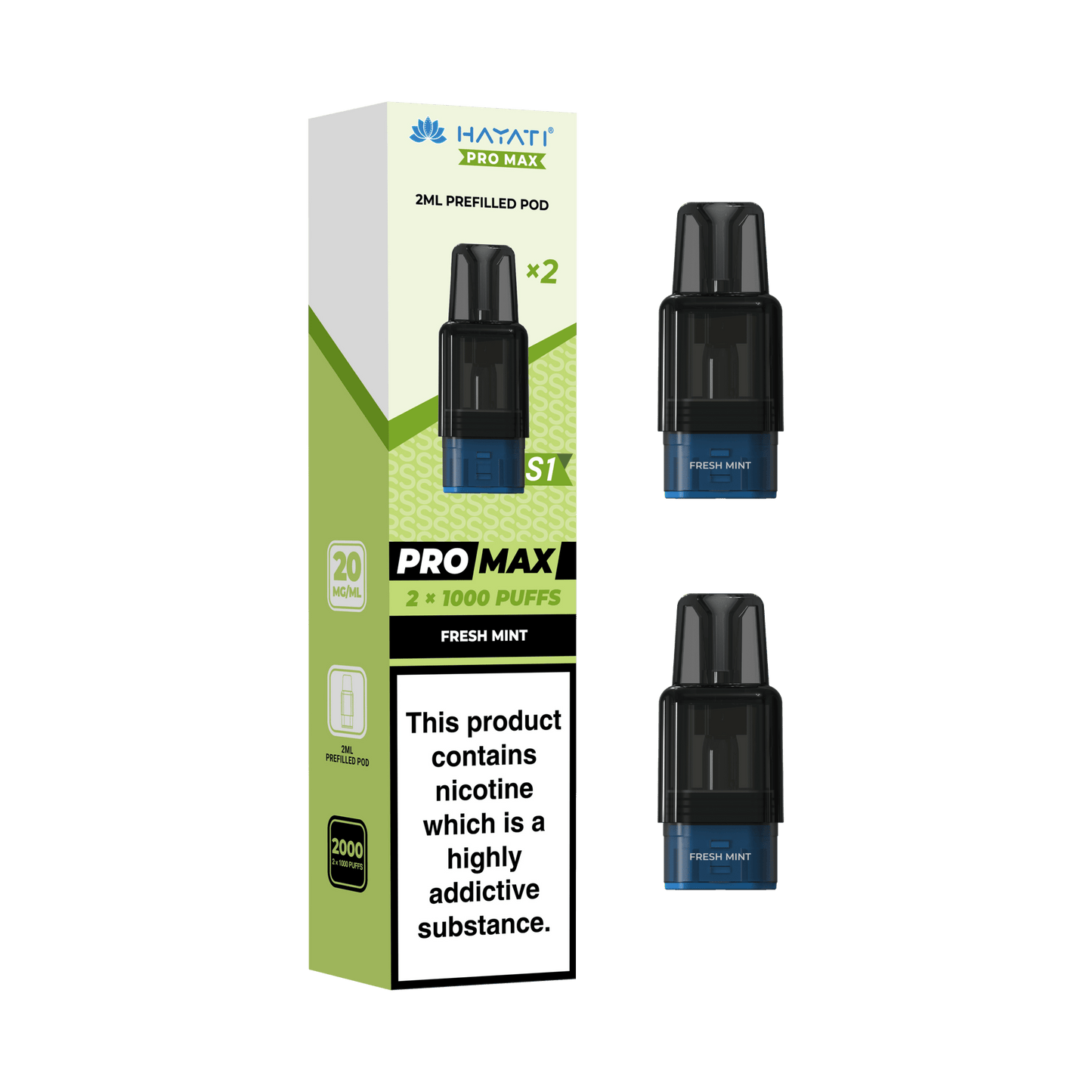 bulk wholesale Hayati Pro Max S1 Prefilled Pods Box of 10 - Fresh Mint
