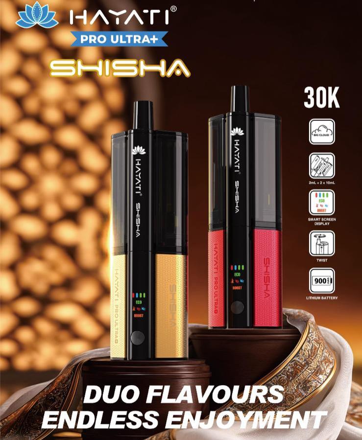 bulk wholesale Hayati Pro Ultra Plus Shisha 30k Prefilled Pods Box of 5 - Double Apple/Double Apple