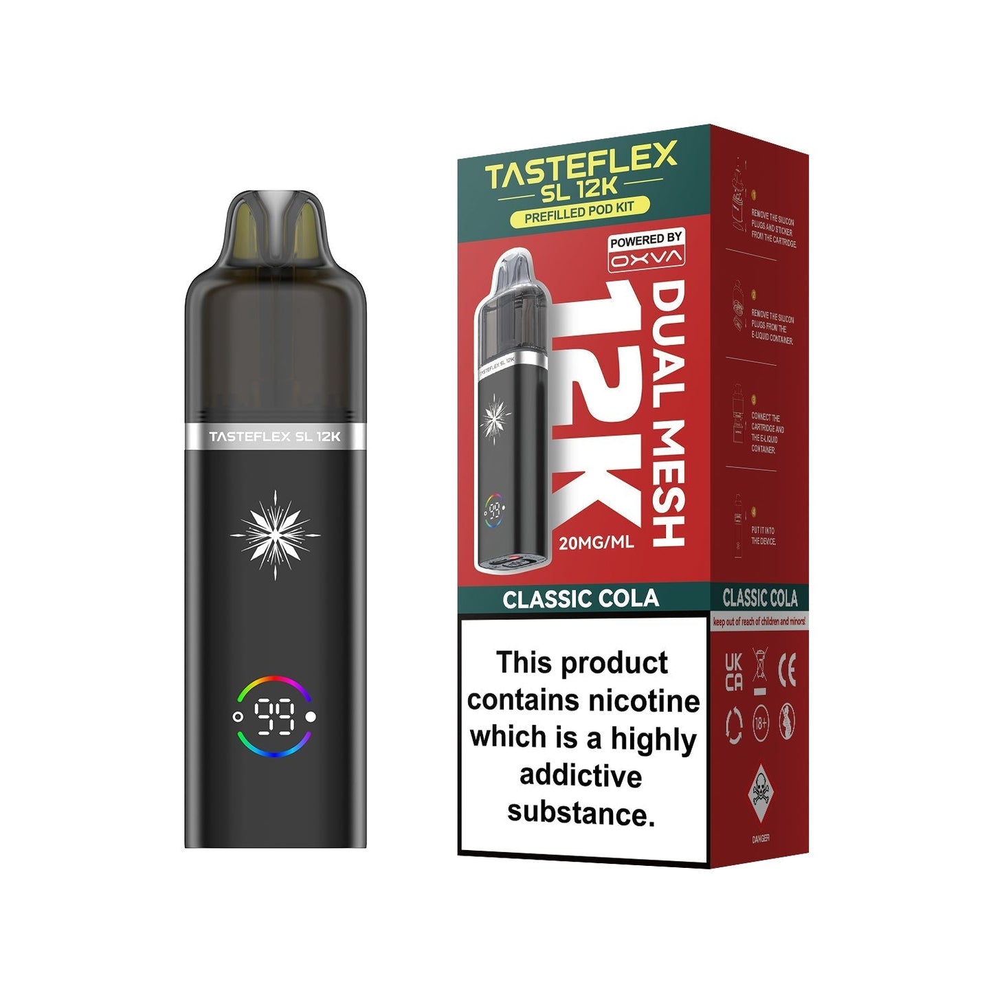 Buy Oxva Tasteflex SL 12k Prefilled Pod Kit Box of 5 Classic Cola